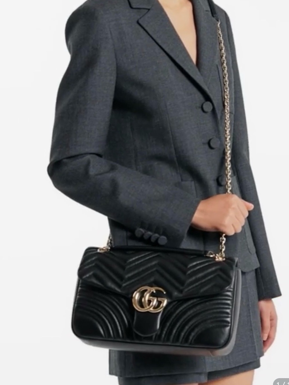 Gucci Black GG Marmont large shoulder bag SOLD OUT ONLINE